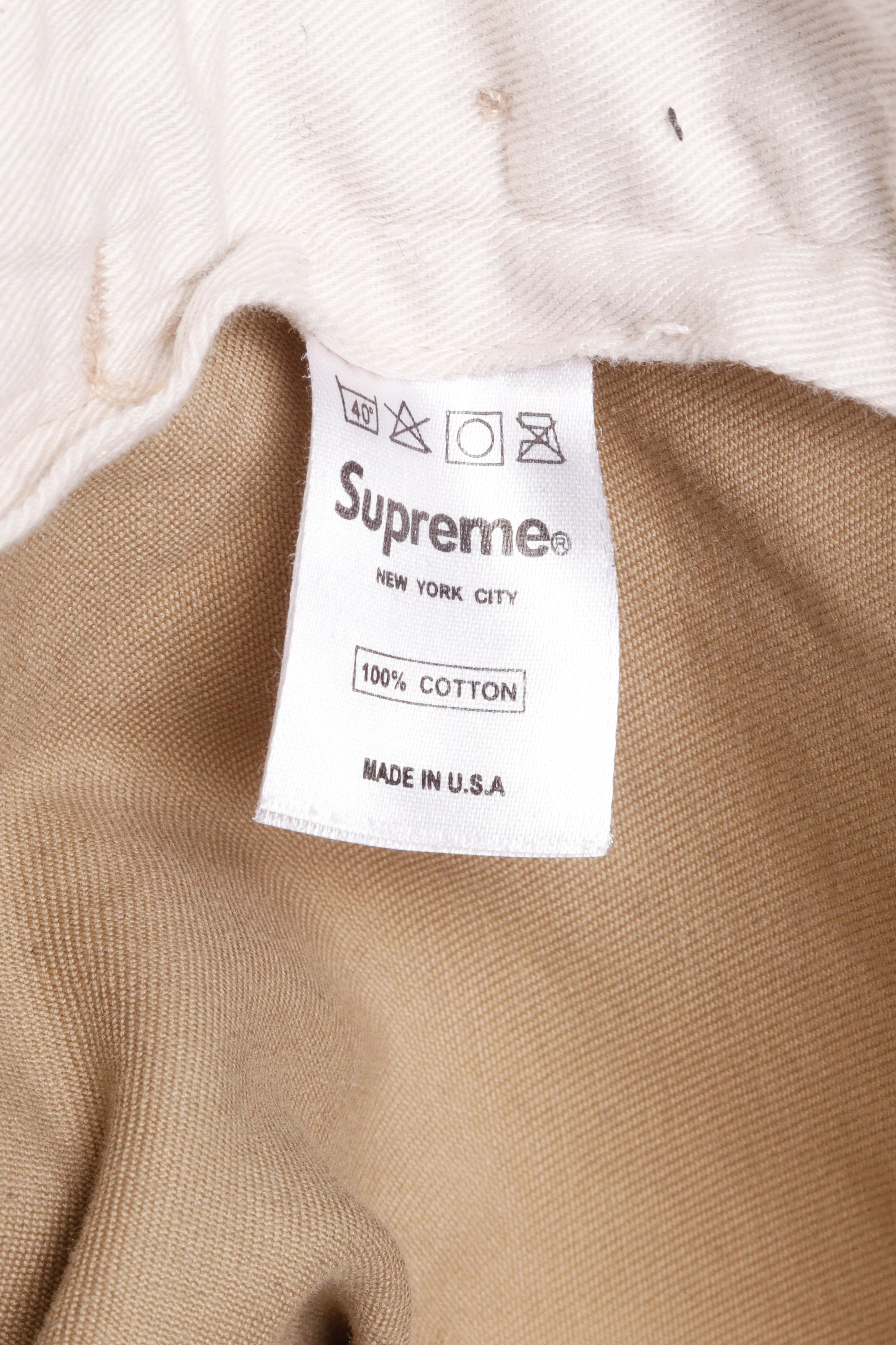 90's Supreme 'Chino' Pants Khaki