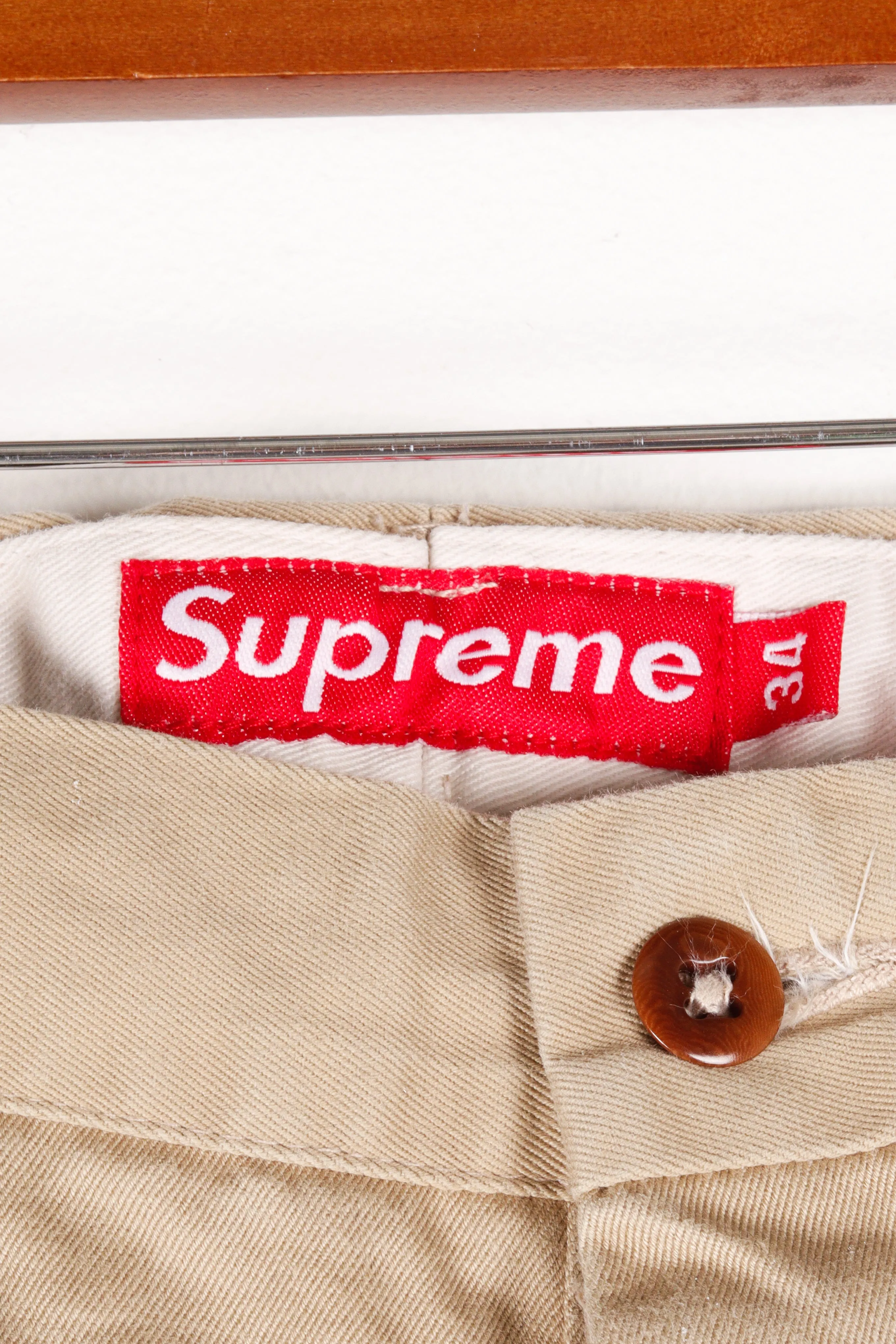 90's Supreme 'Chino' Pants Khaki
