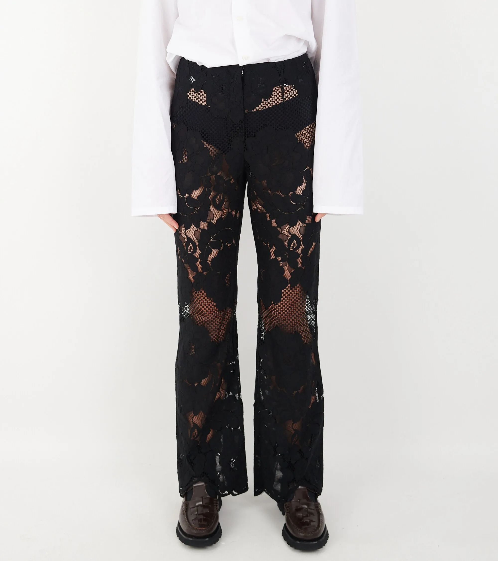 Annie Signature Lace Pants Black