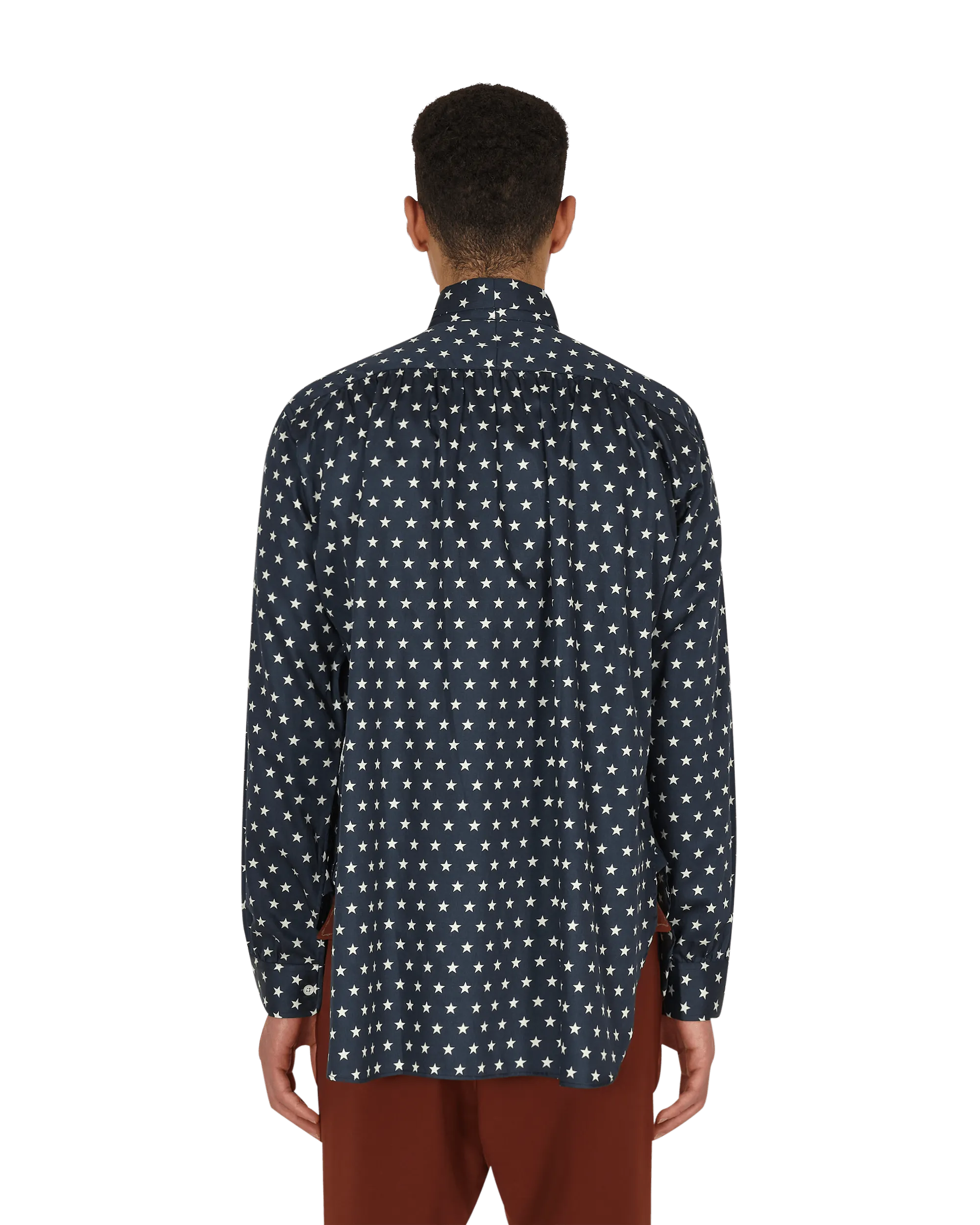 Ascot Collar EDW Shirt Blue