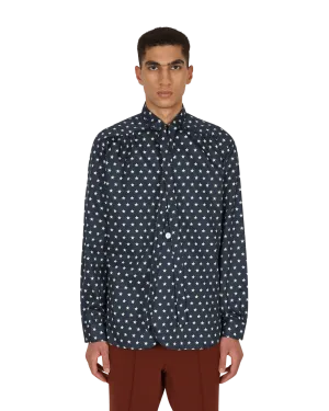 Ascot Collar EDW Shirt Blue