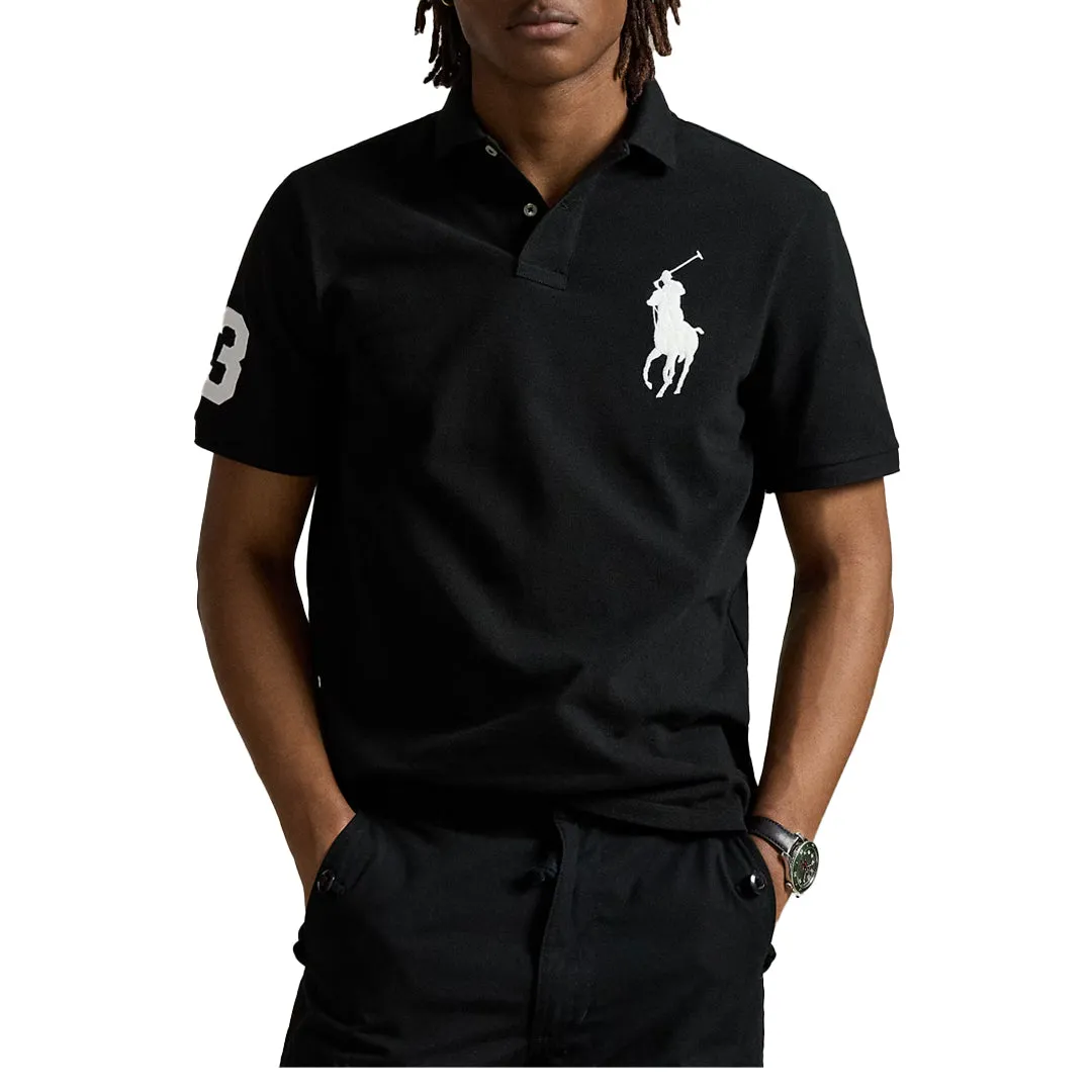 BIG PONY MESH POLO SHIRT BLACK