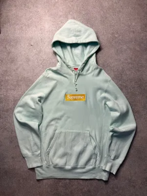 F/W2017 Supreme Box Logo 'Ice Blue' Hoodie
