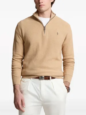 POLO RALPH LAUREN - Men Long Sleeve Cotton 1/2 Zip Sweater Pullover
