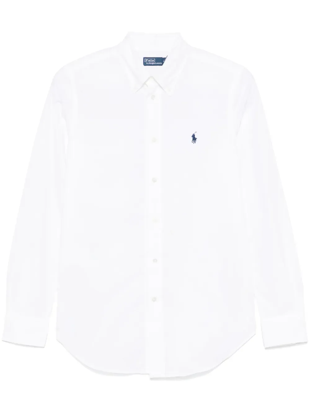 POLO RALPH LAUREN - Women 60/1 Stretch Poplin-Ls Brkn St-Long Sleeve-Button Front Shirt