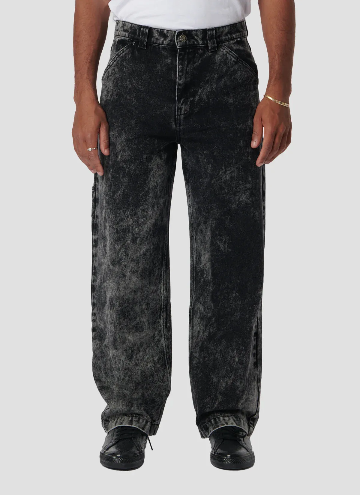 Rassvet Carpenter Work Denim Pant // Acid Grey