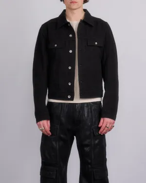 Rick Owens DRKSHDW Trucker Jacket Cotton Canvas Black