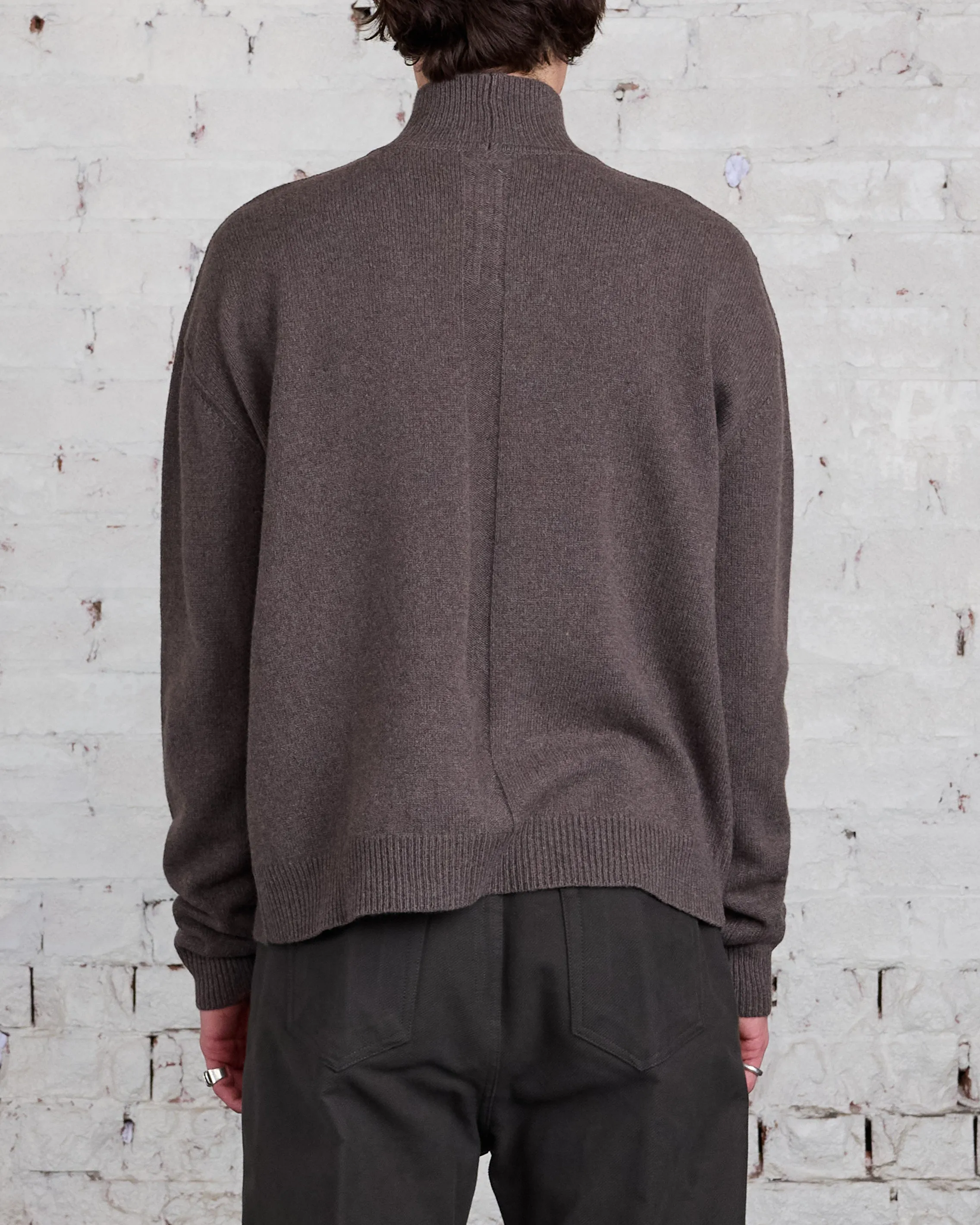 Rick Owens Turtleneck Recycled Cashmere Dust