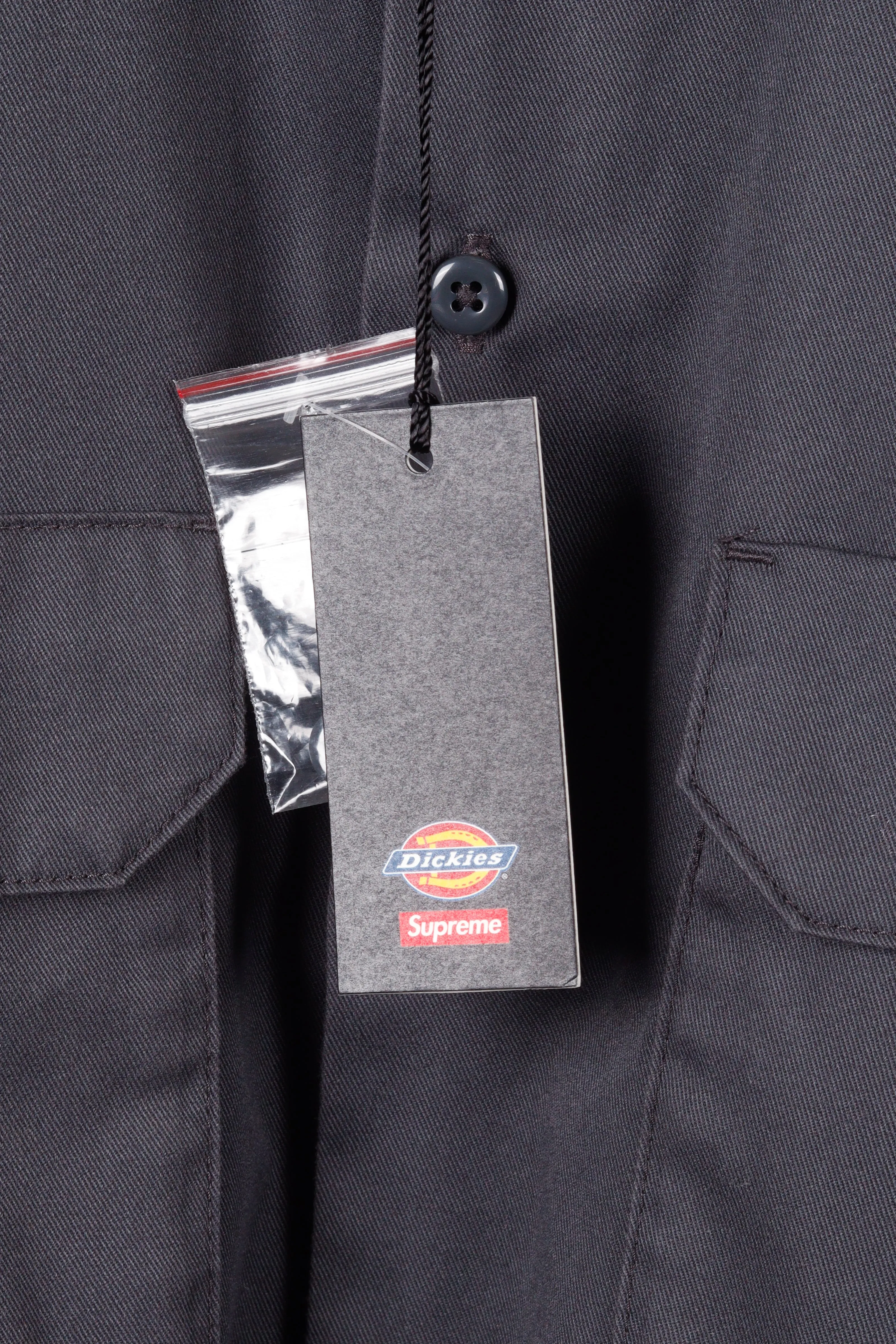 SS22 Supreme x Dickies 'Stripe' S/S Work Shirt Charcoal (2022)