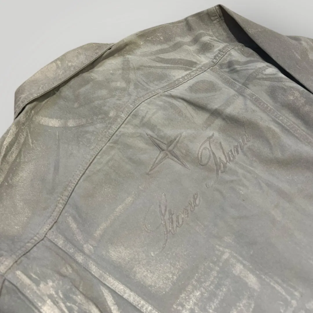 Stone Island x Supreme AW/23 Reflective Bull Denim-TC Trucker Jacket XL
