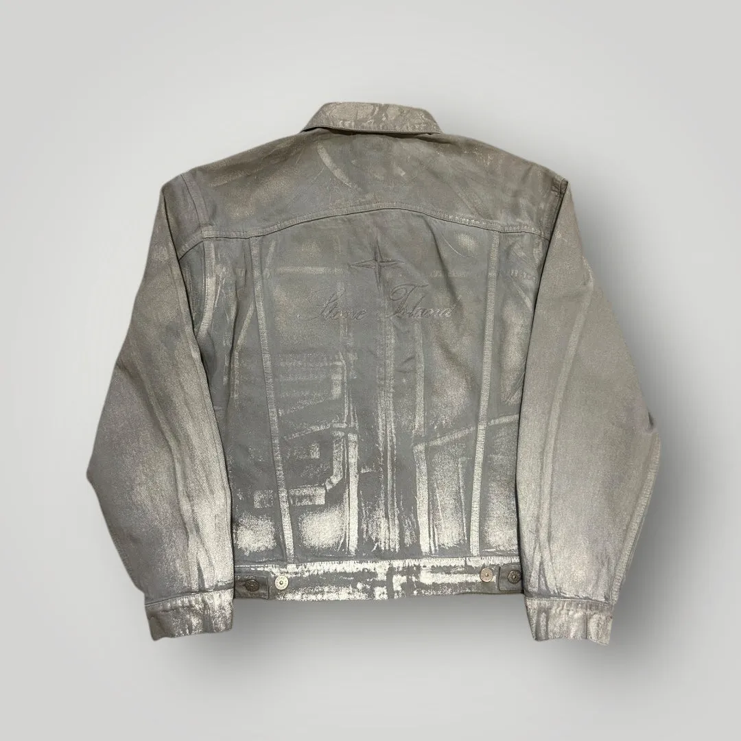 Stone Island x Supreme AW/23 Reflective Bull Denim-TC Trucker Jacket XL