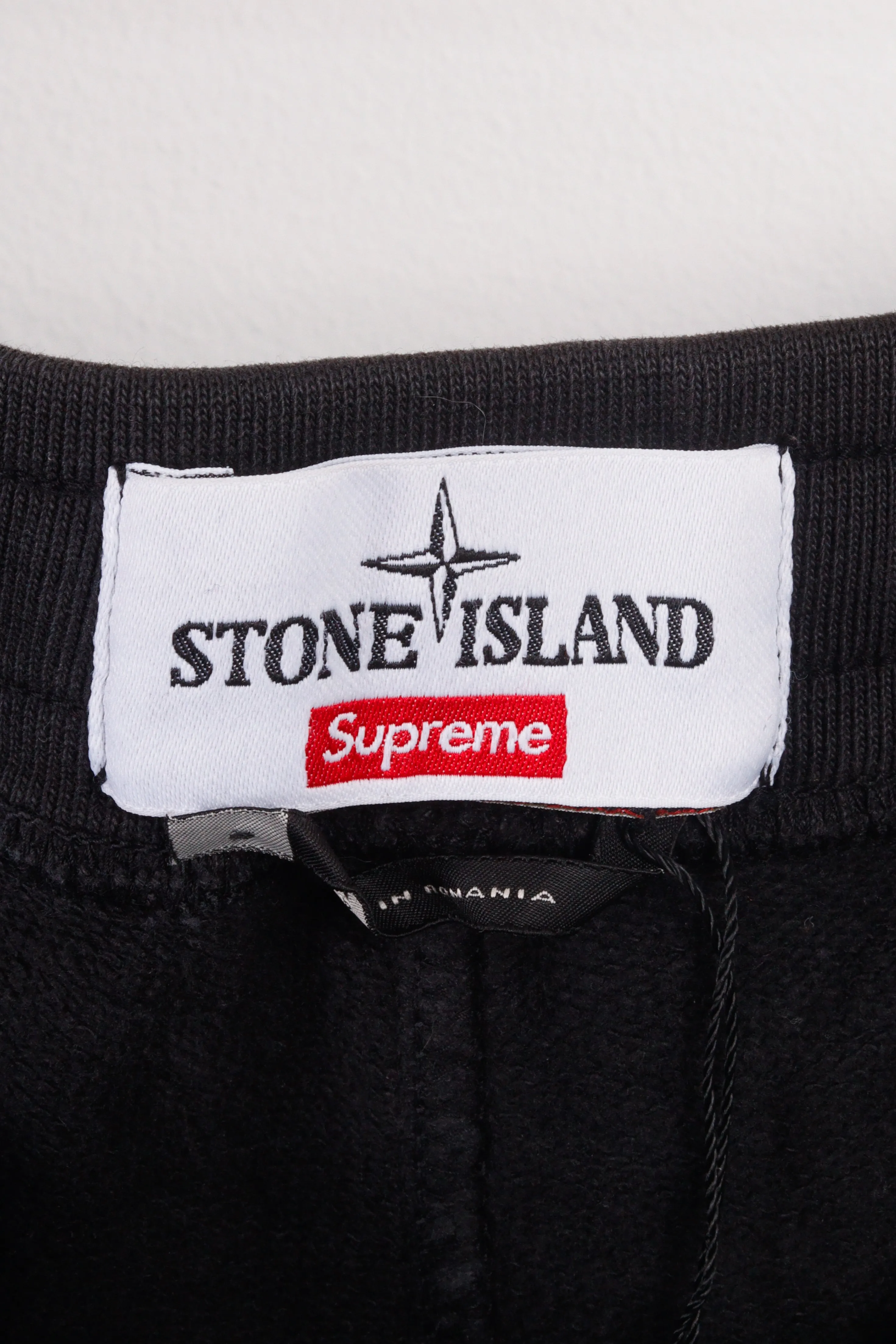 Stone Island x Supreme FW17 'Fleece' Sweatpants Black (2017)
