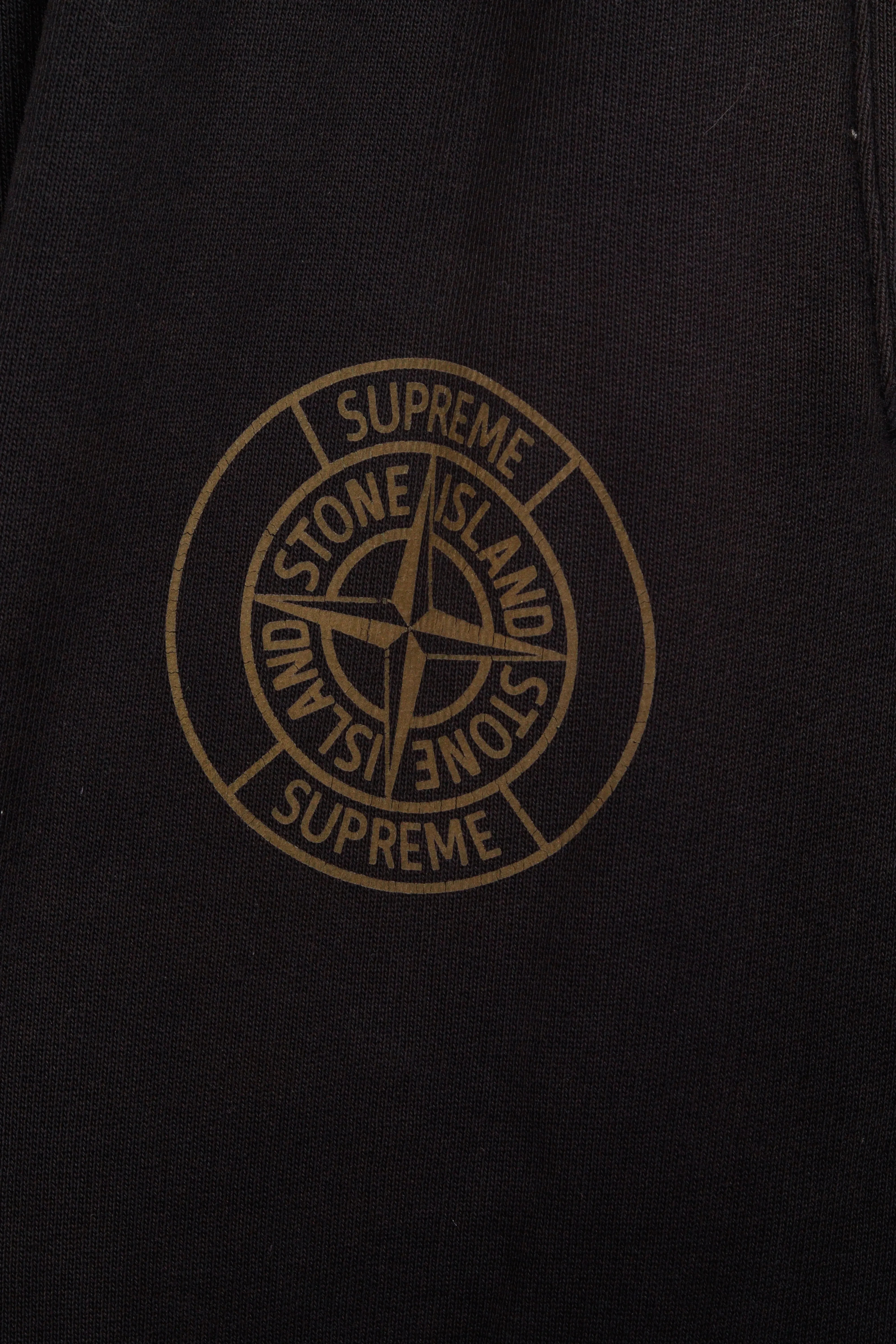 Stone Island x Supreme FW17 'Fleece' Sweatpants Black (2017)