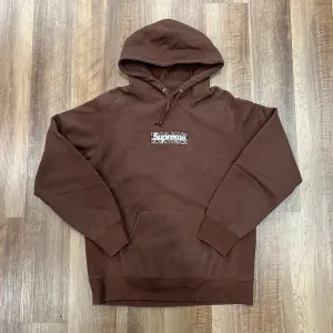 Supreme Bandana Box Logo Hooded Sweatshirt Dark Brown