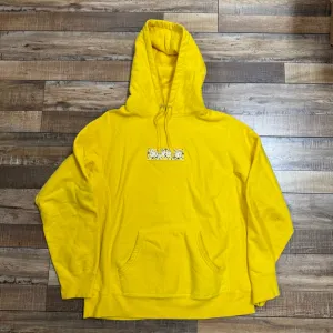 Supreme Bandana Box Logo Hooded Sweatshirt Yellow