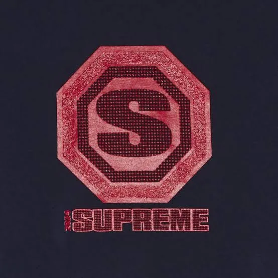 Supreme Blockbuster Tee Navy Red FW24