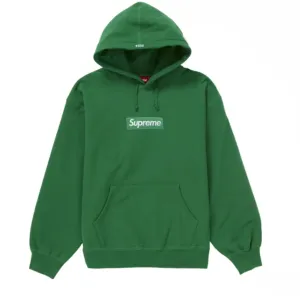 Supreme Box Logo Hoodie FW 2024 Green