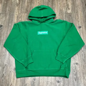 Supreme Box Logo Hoodie Green