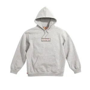 Supreme Burberry Box Logo Hoodie Grey