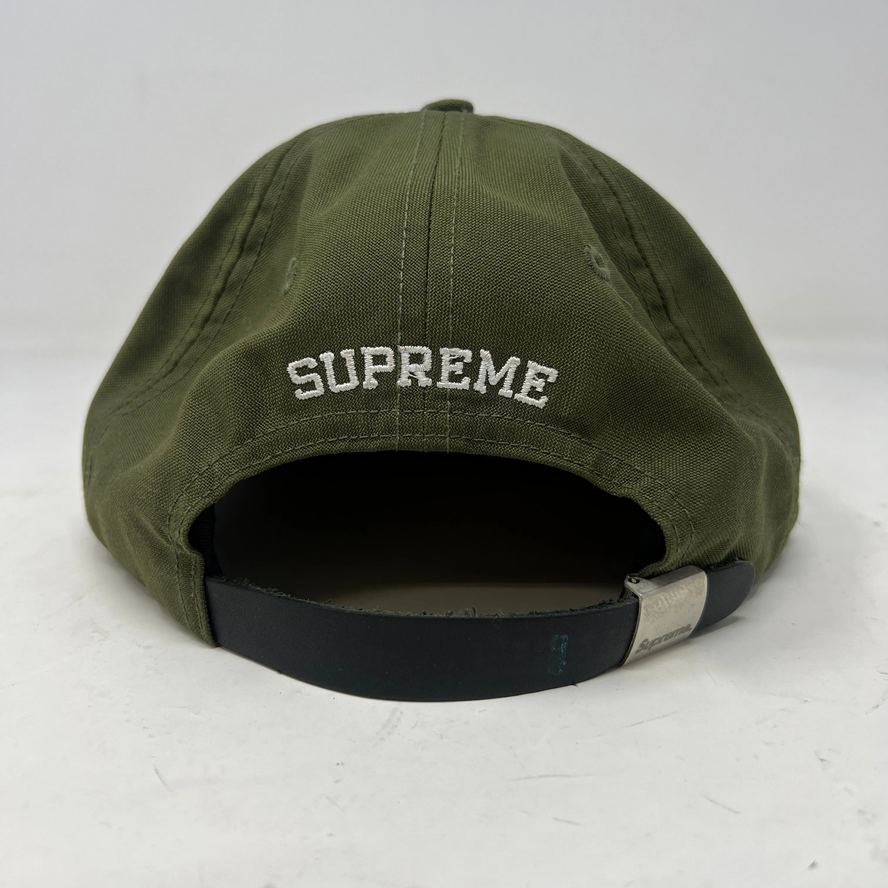 Supreme Canvas S Logo 6 Panel Olive