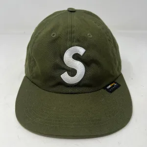 Supreme Canvas S Logo 6 Panel Olive
