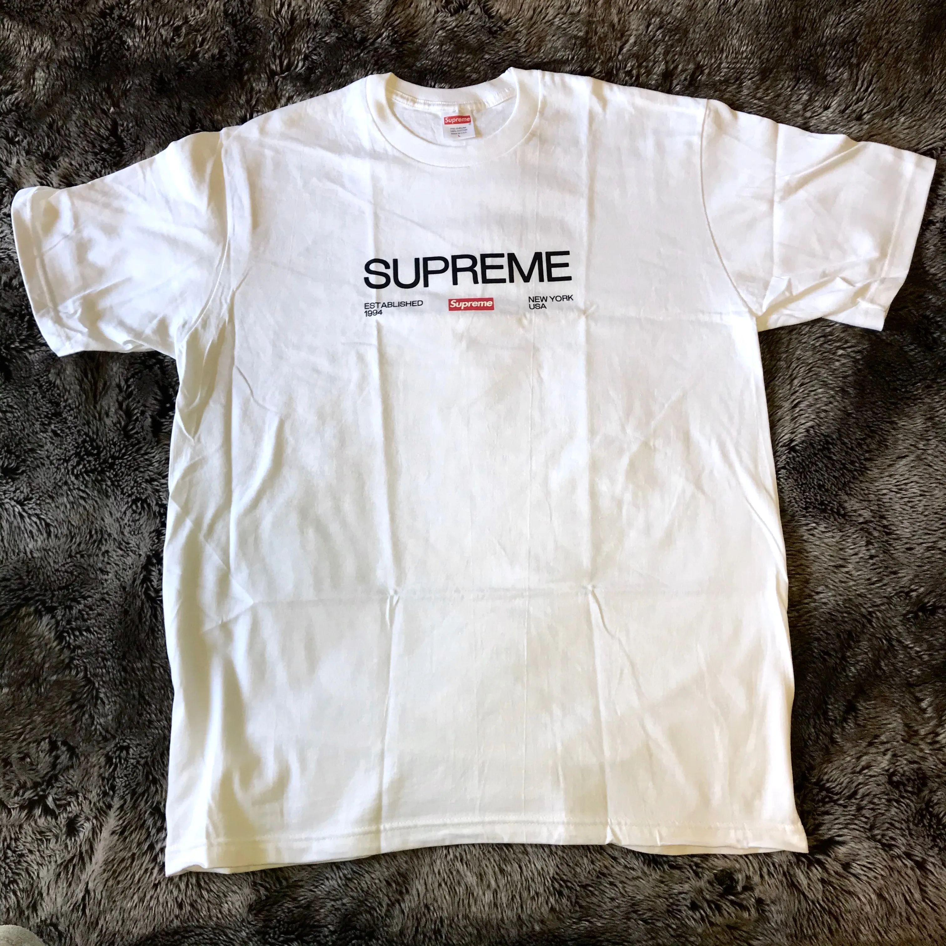 Supreme Est. 1994 Box Logo Tee (White)