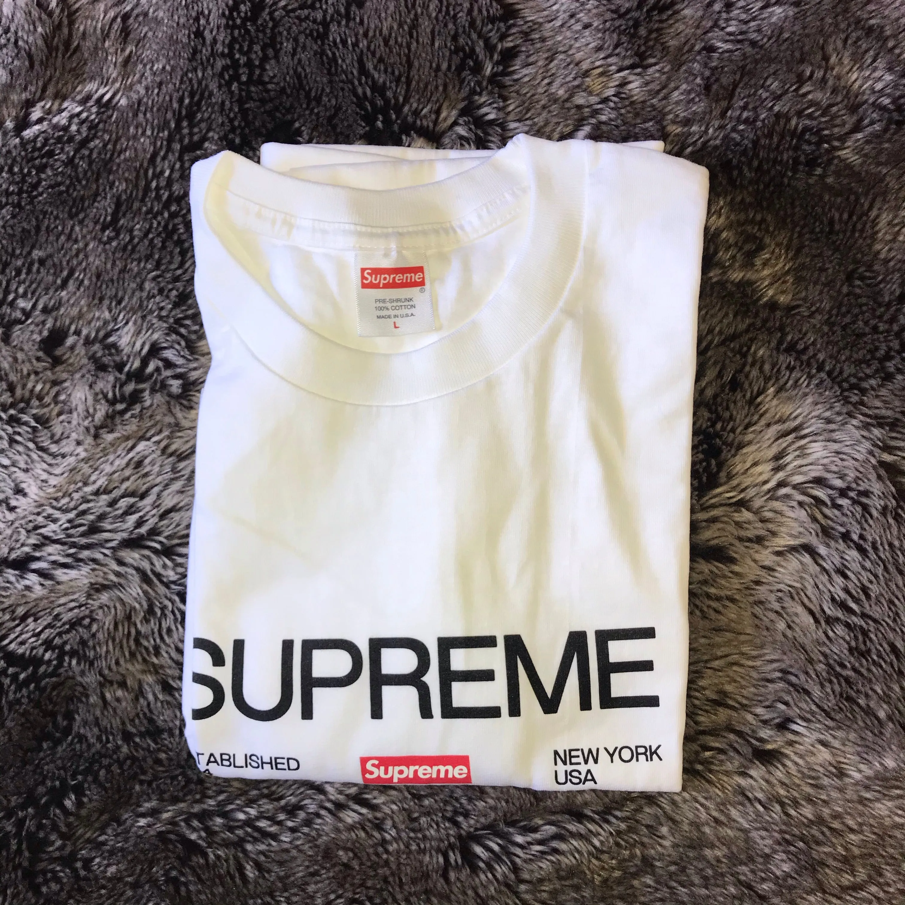 Supreme Est. 1994 Box Logo Tee (White)