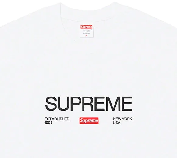 Supreme Est. 1994 Box Logo Tee (White)