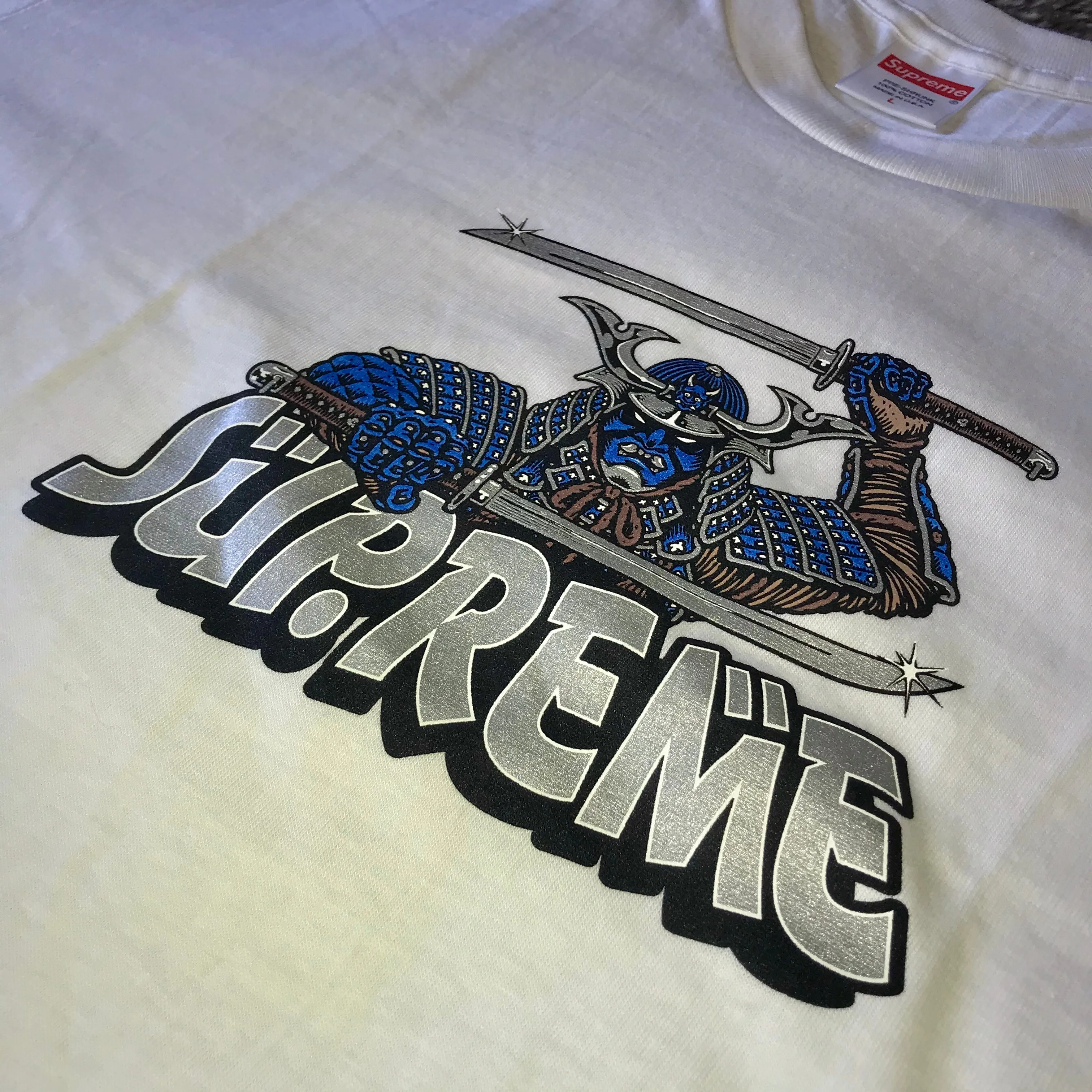Supreme FW 2021 Samurai Tee (White)