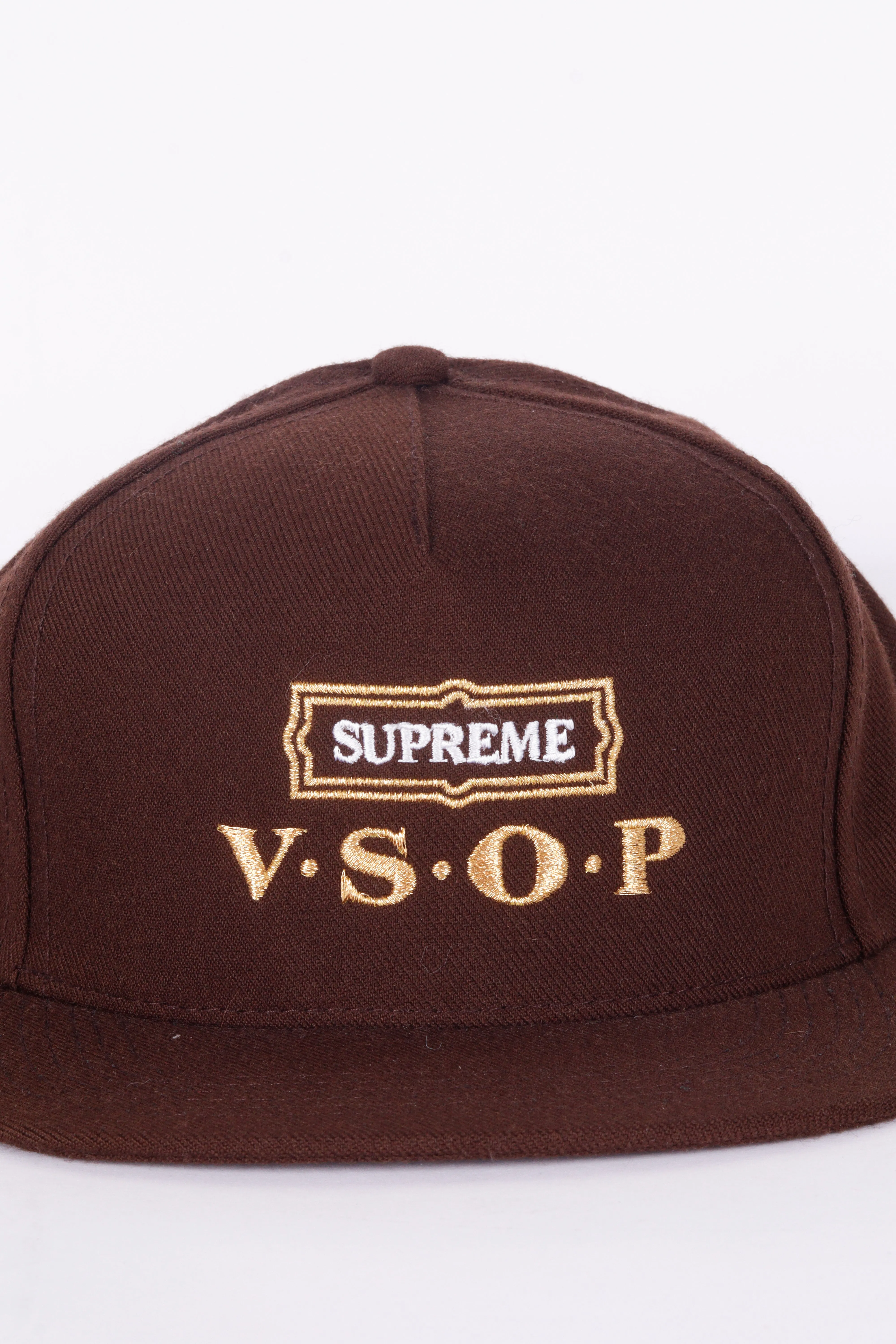Supreme FW10 'V.S.O.P' 5-Panel Snapback Hat Brown (2010)