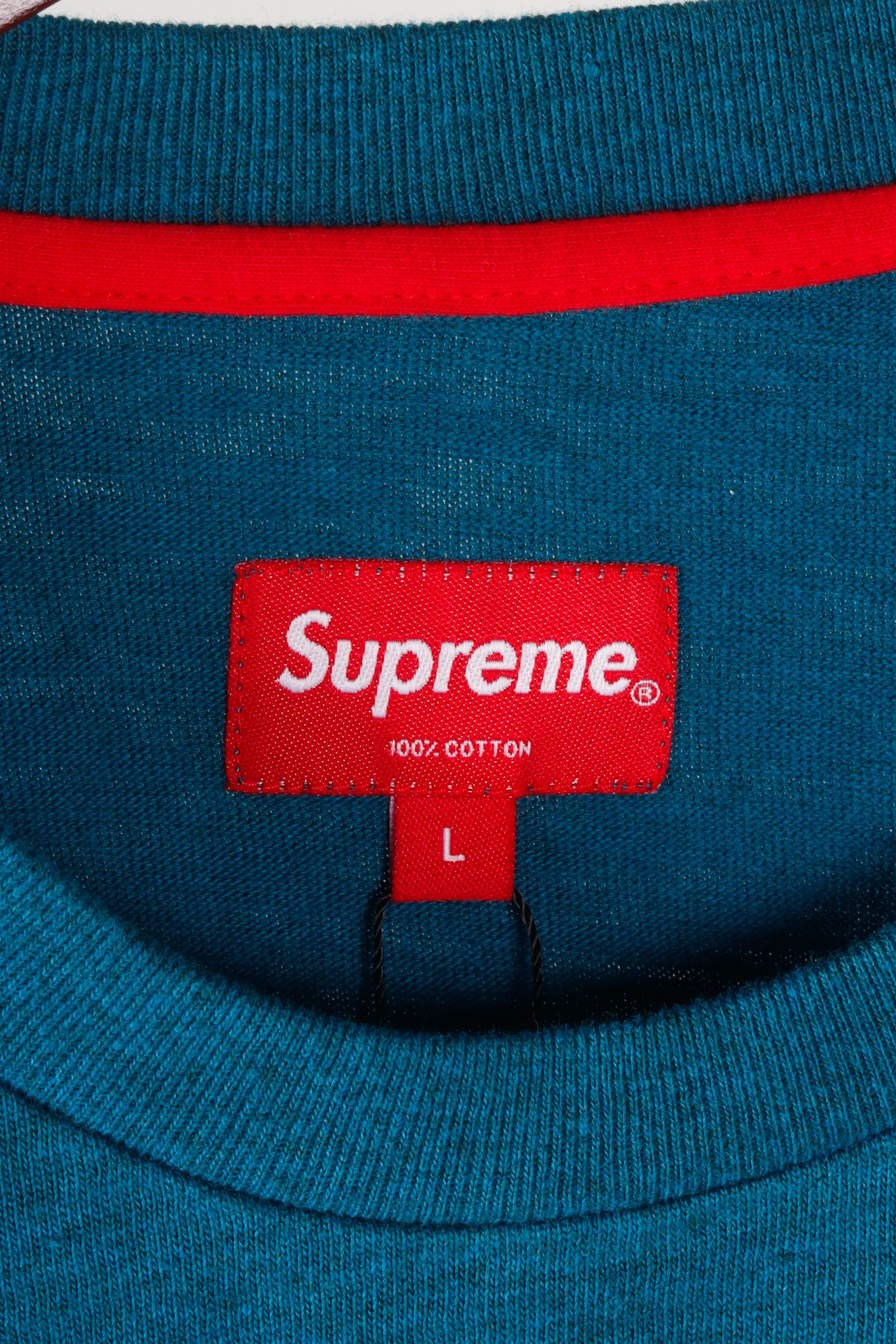 Supreme FW13 'Pocket' L/S Tee Turquoise (2013)