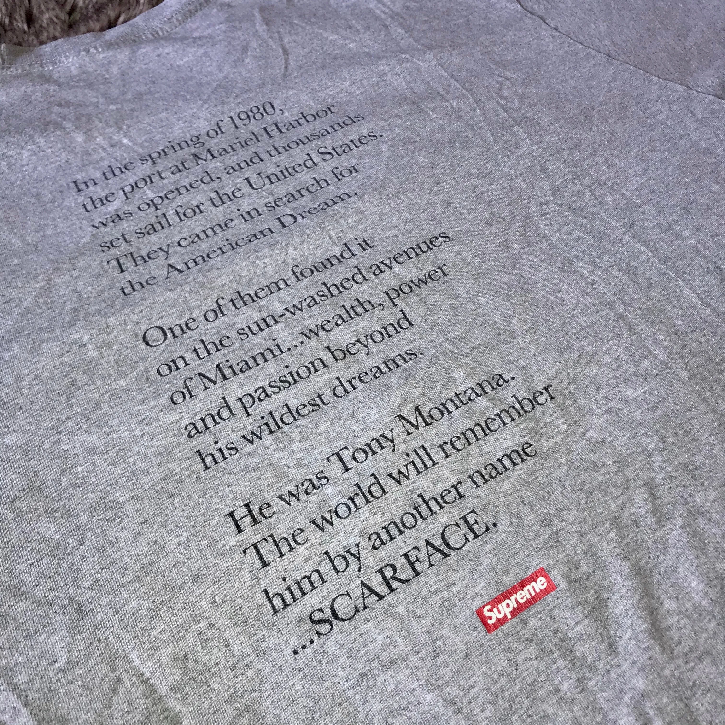 Supreme FW17 Scarface Friend Tee (Grey)