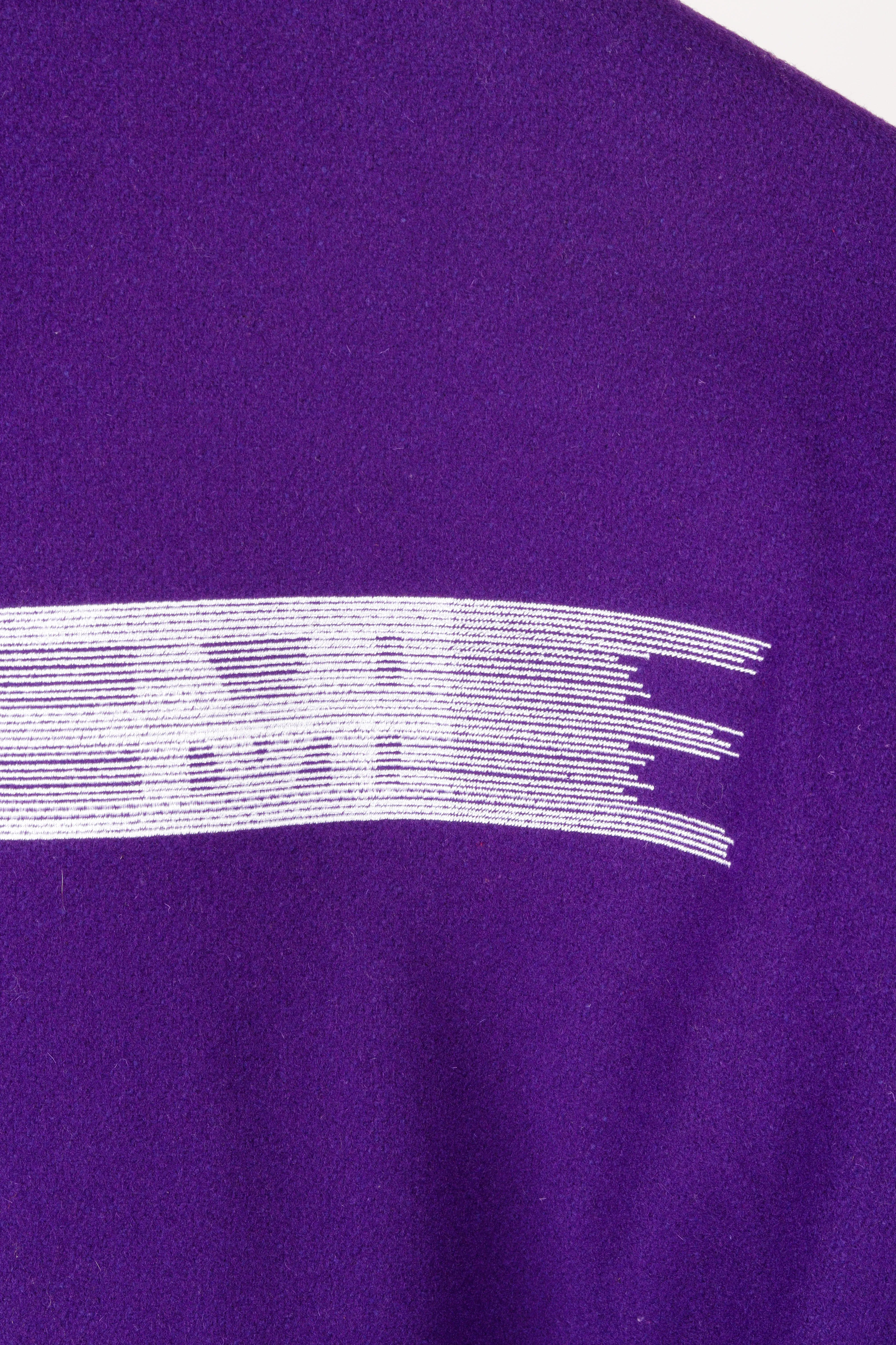 Supreme FW18 'Motion Logo Varsity' Jacket Purple (2018)