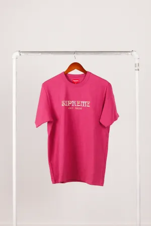 Supreme FW18 'Nouveau Logo' T-Shirt Dark Magenta (2018)