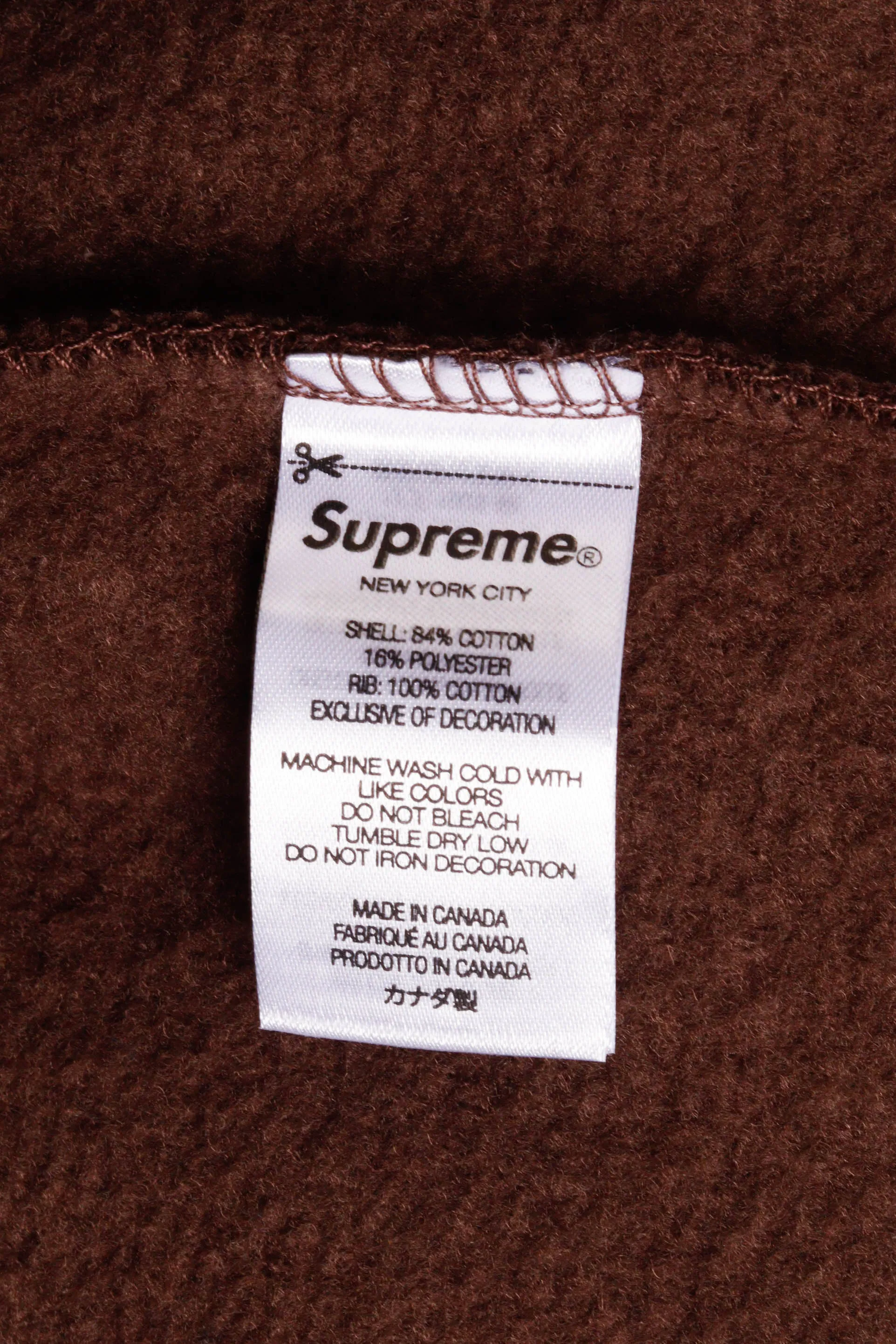 Supreme FW22 'Box Logo' Crewneck Sweatshirt Brown (2022)