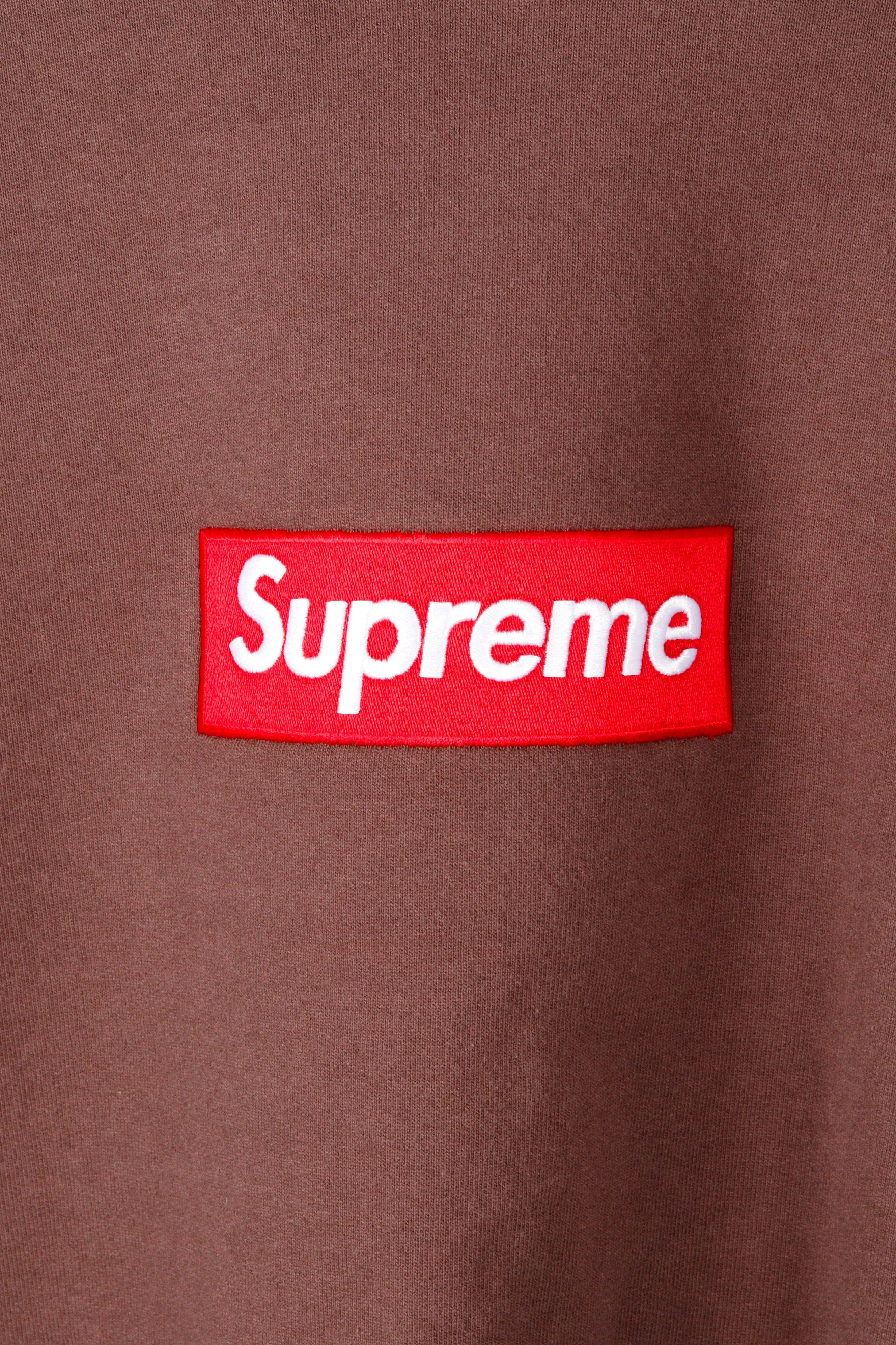 Supreme FW22 'Box Logo' Crewneck Sweatshirt Brown (2022)