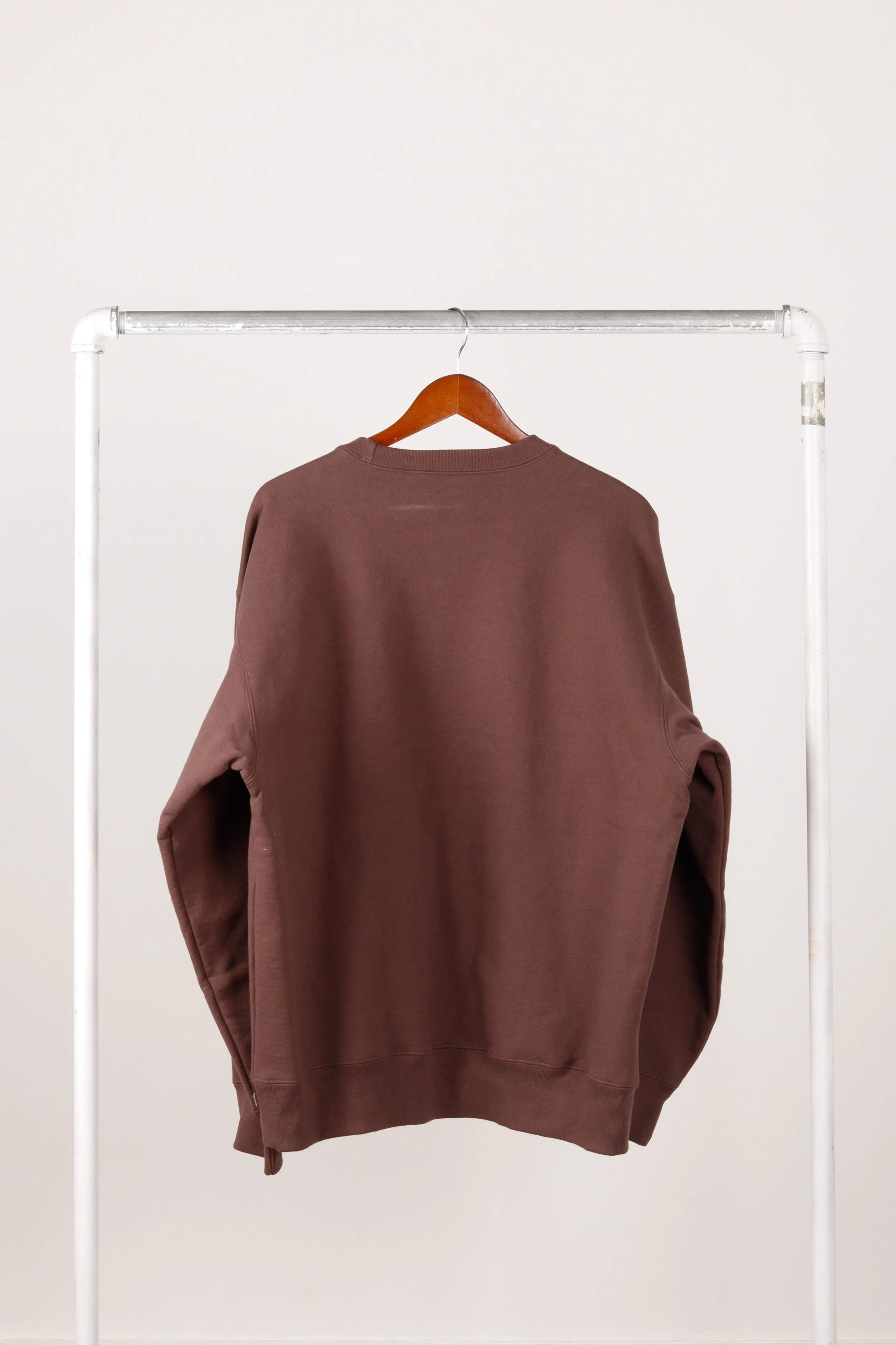 Supreme FW22 'Box Logo' Crewneck Sweatshirt Brown (2022)