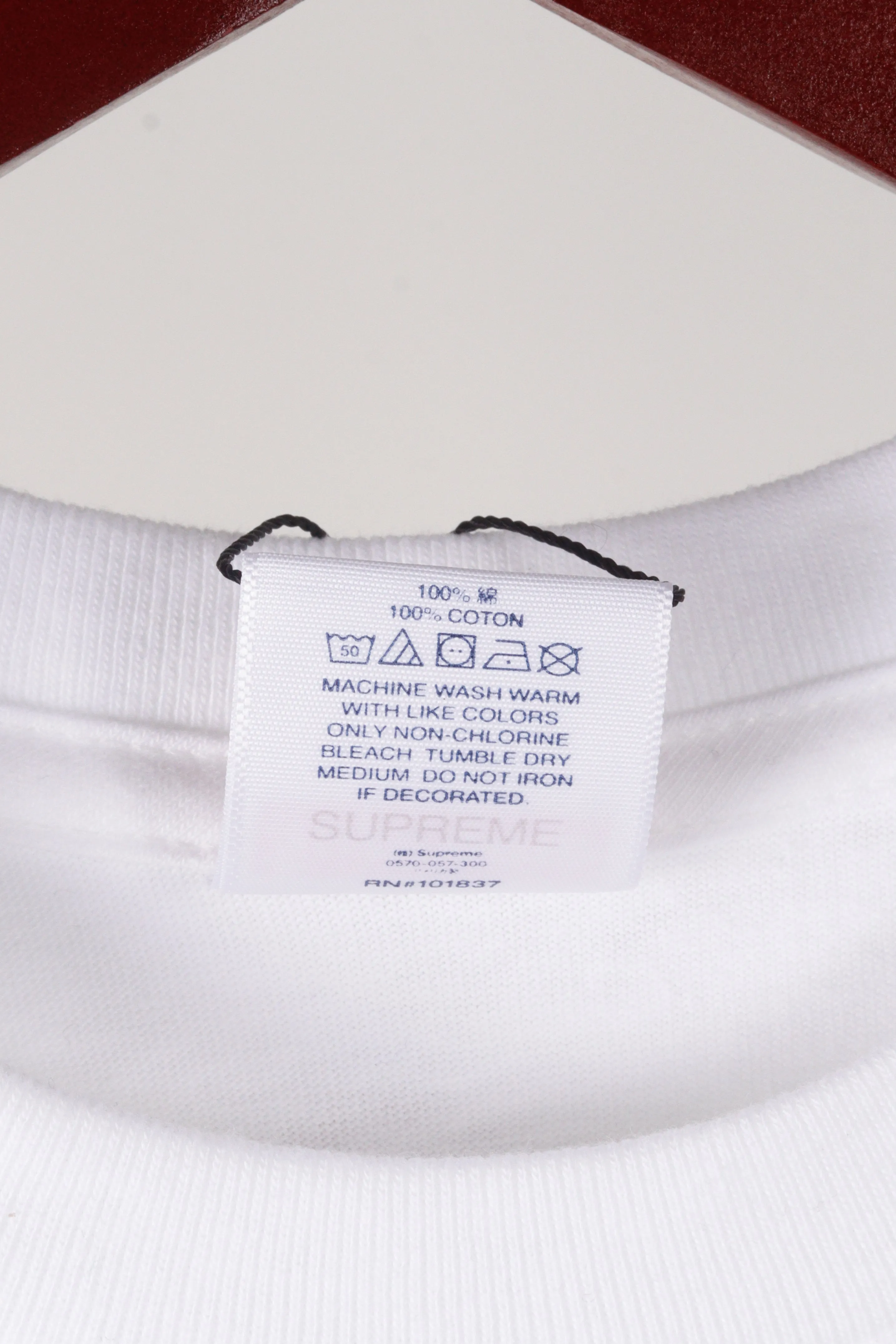 Supreme FW22 'Warning' Tee White (2022)
