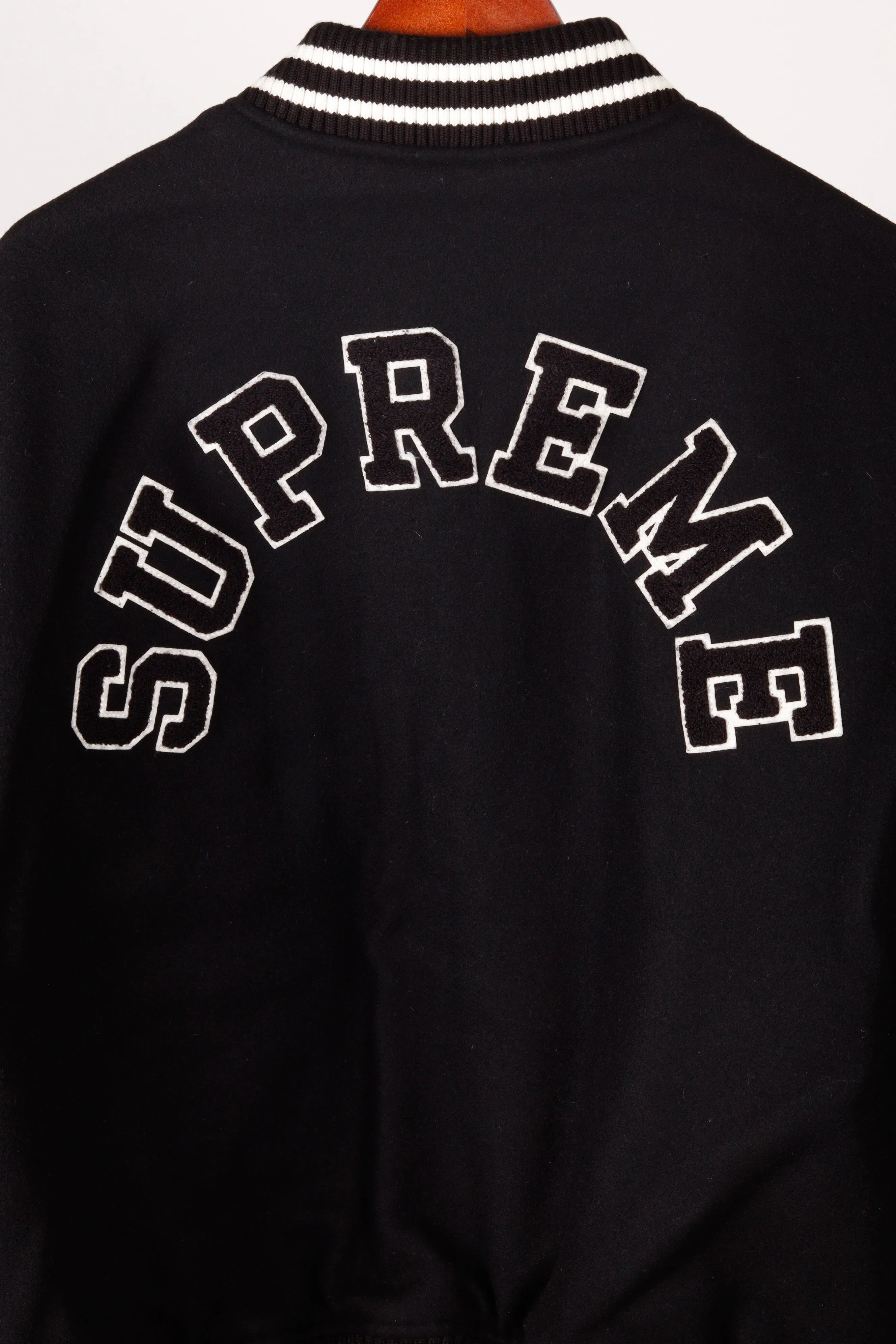 Supreme FW23 'Tiger' Varsity Jacket Black (2023)
