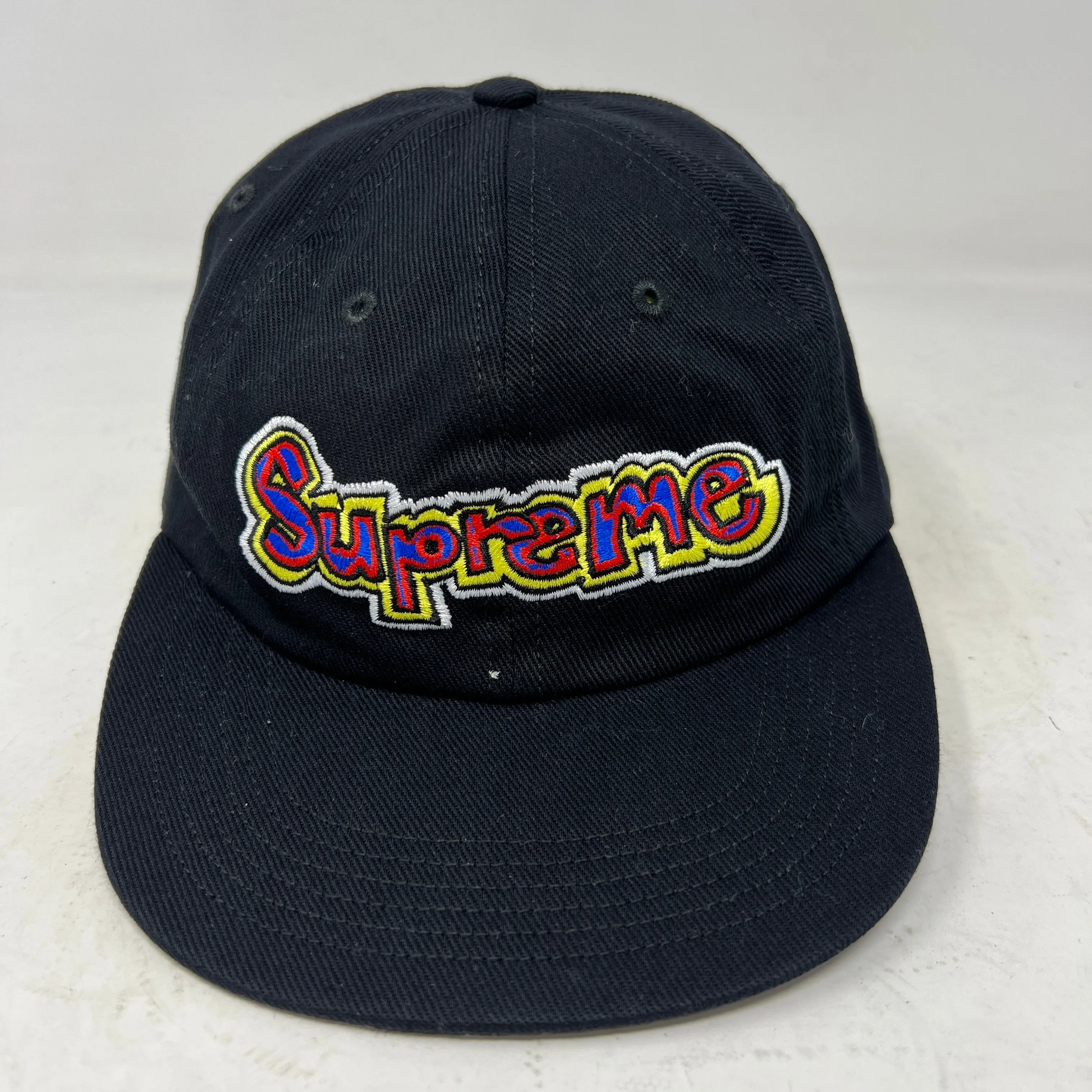 Supreme Gonz Logo 6-Panel Cap Black Hats