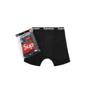 Supreme Hanes Boxer Briefs (4 stk.) Black