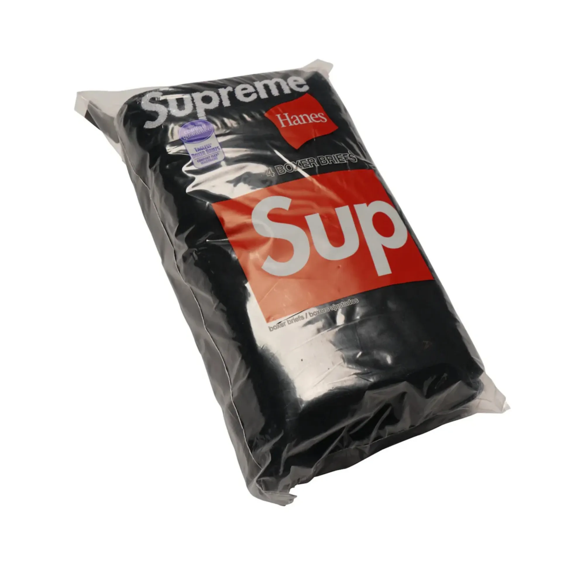 Supreme Hanes Boxer Briefs (4 stk.) Black