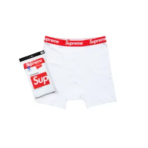 Supreme Hanes Boxer Briefs (4 stk.) White