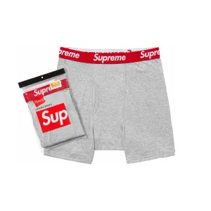 Supreme Hanes Boxes Brief 2 Pack Heather Grey