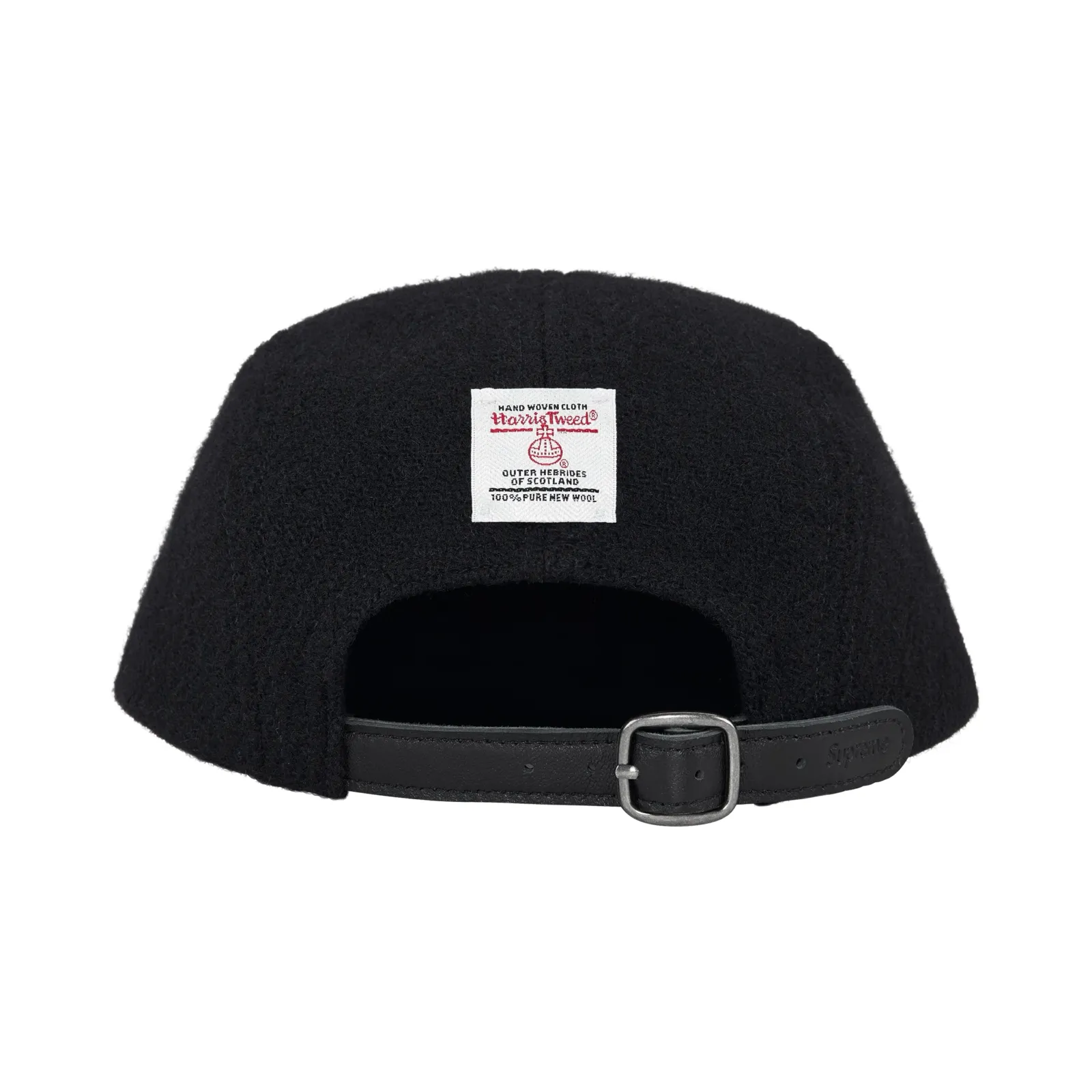 Supreme Harris Tweed Camp Cap Black SS25