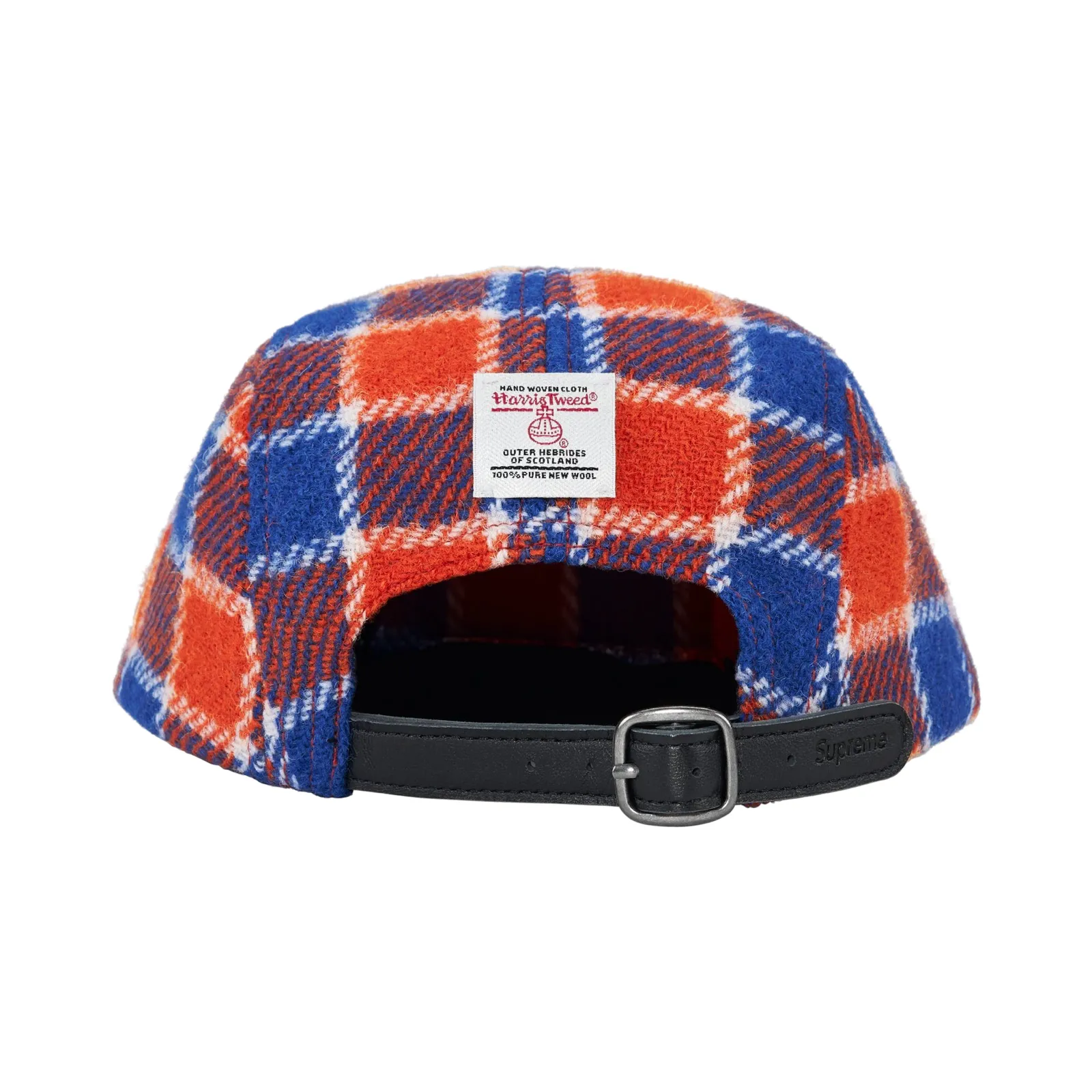 Supreme Harris Tweed Camp Cap Red SS25