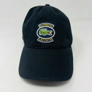 Supreme LACOSTE Twill 6-Panel Black