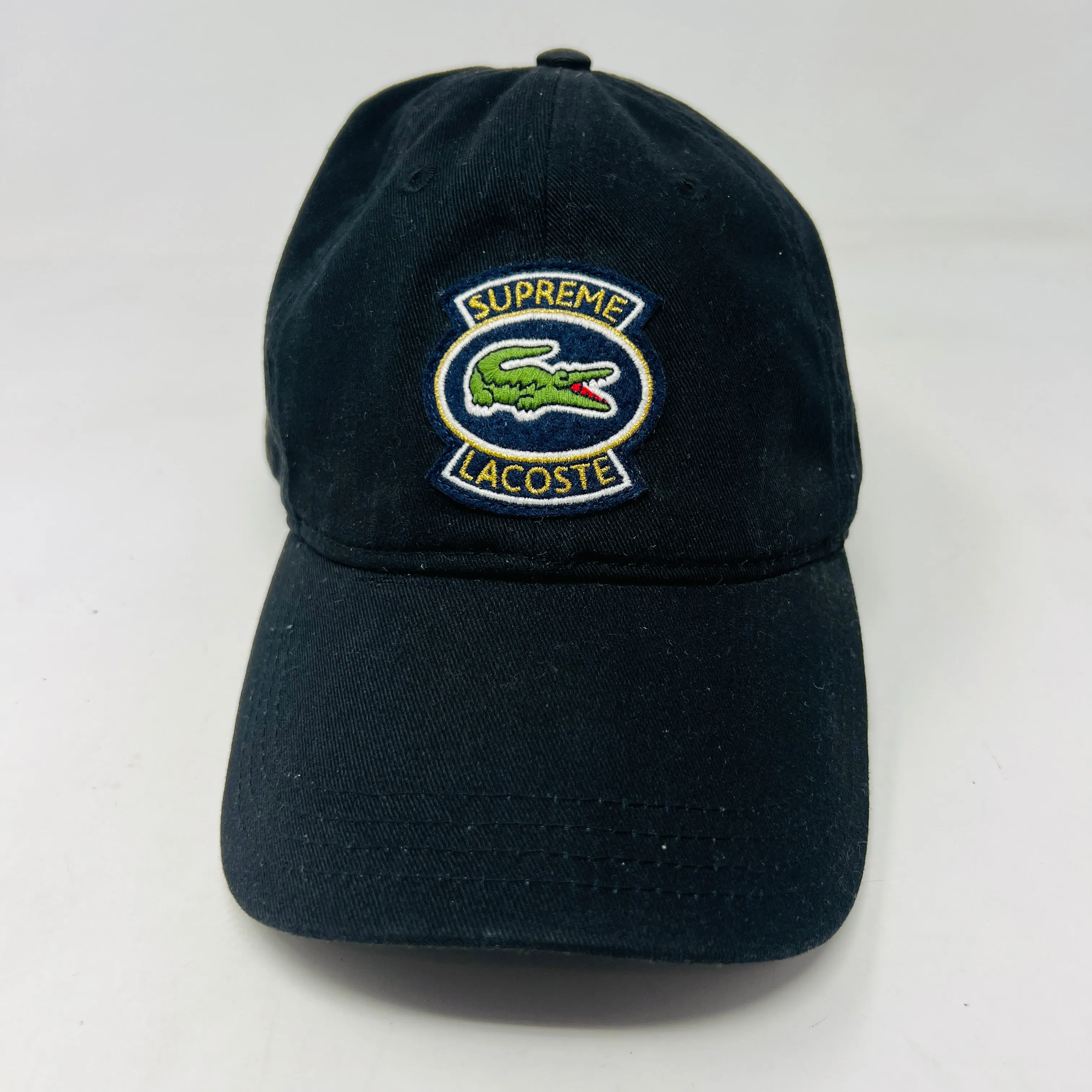 Supreme LACOSTE Twill 6-Panel Black