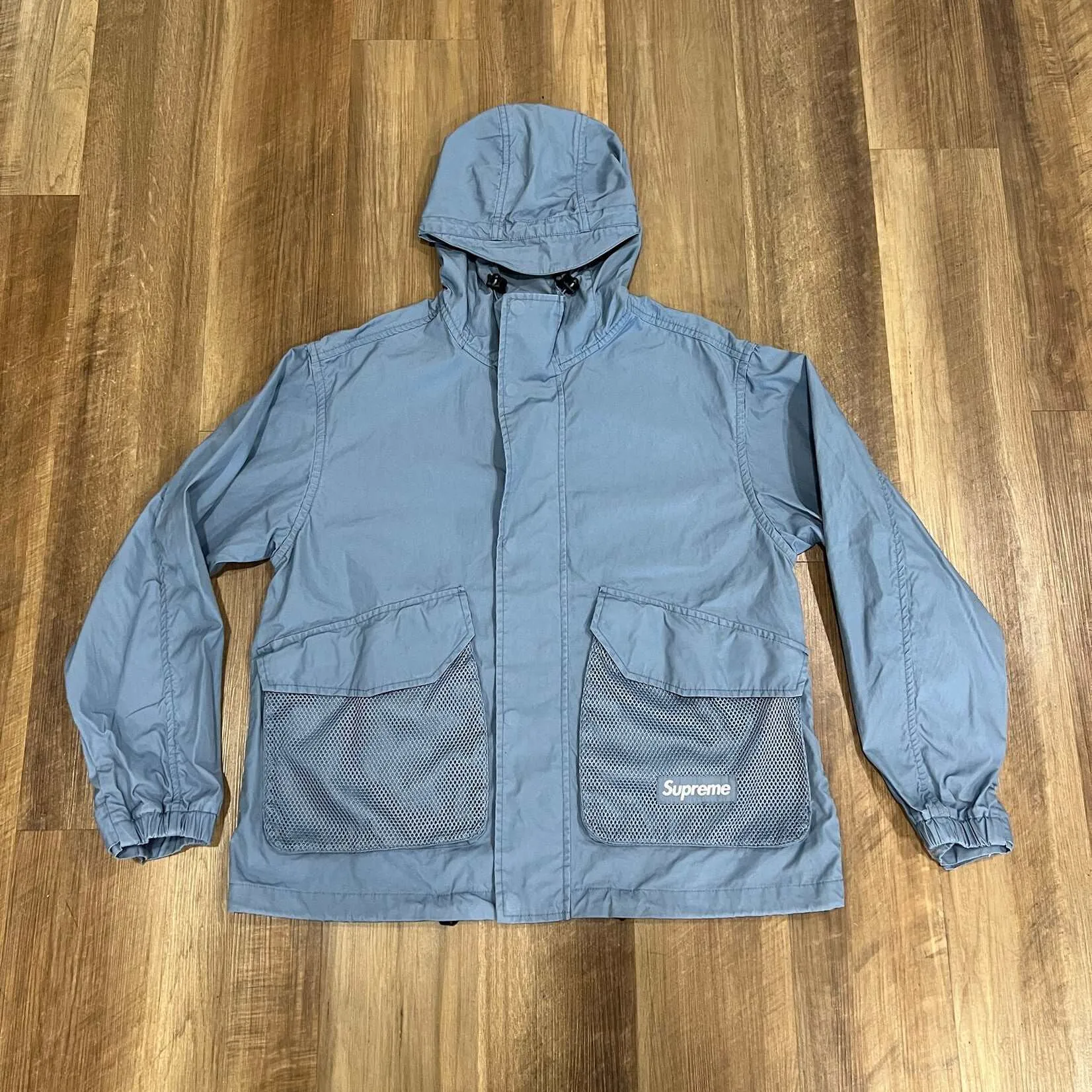 Supreme Mesh Pocket Cargo Jacket Slate