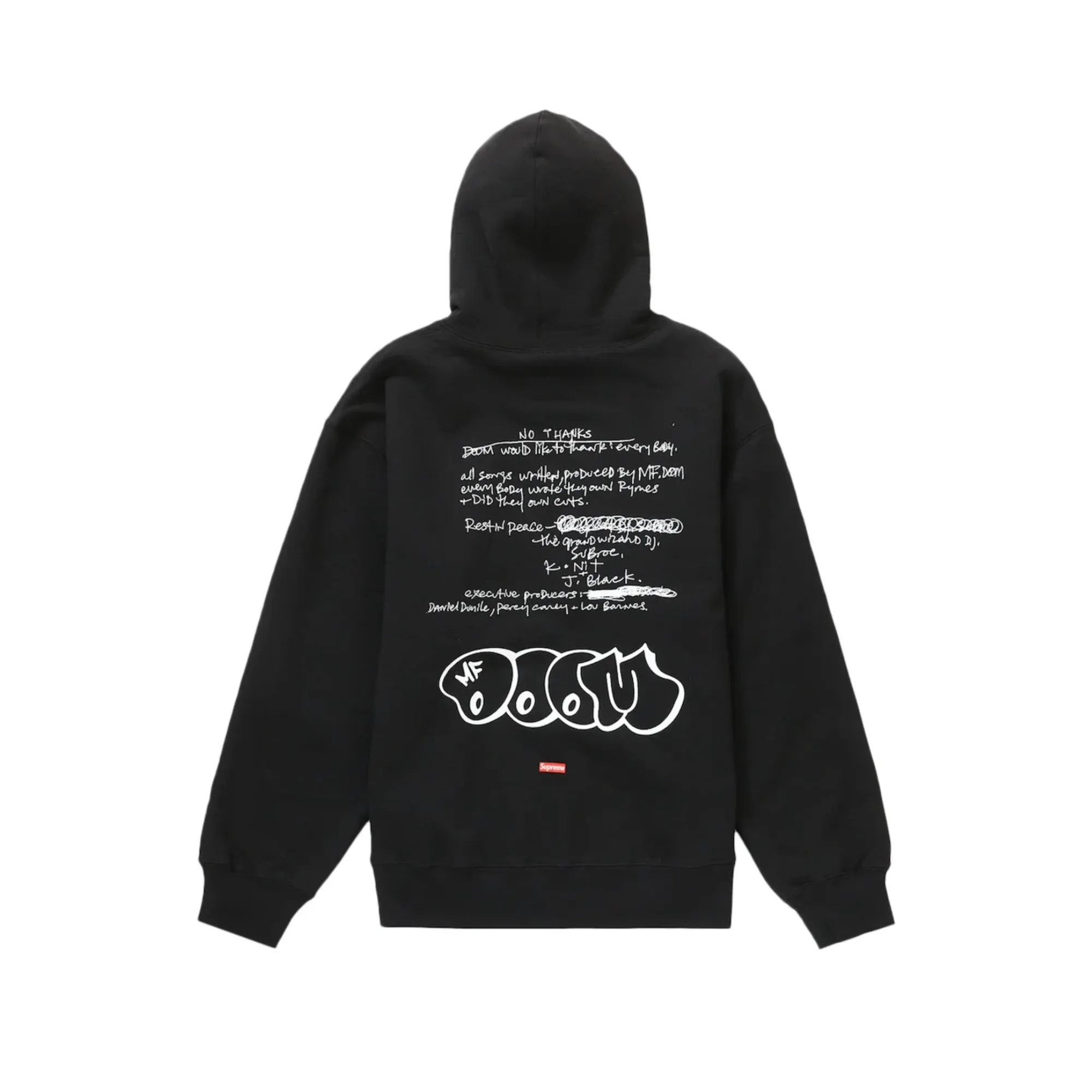 Supreme MF DOOM Hoodie Black